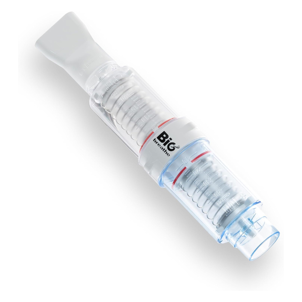 Ejercitador de respiración | Entrenador pulmonar de doble acción IMT/PEP — Bigbreath® (ECT97299)