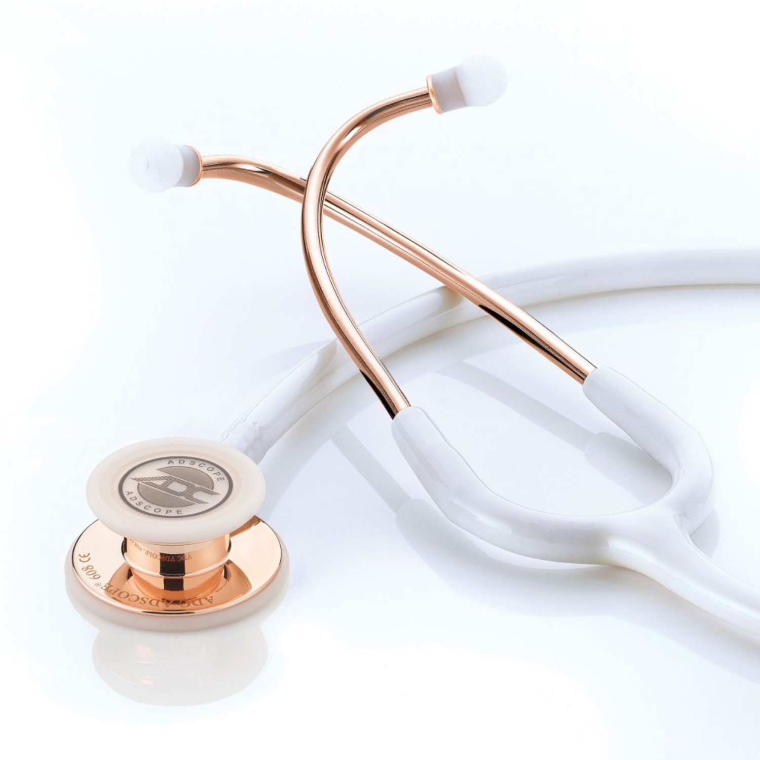 Fonendoscopio Adc Adulto Adscope 608 Rose Gold White — ADC® (ECT96842)