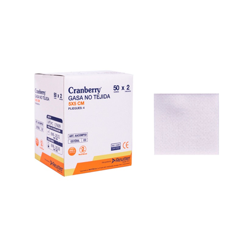 GASA NO TEJIDA 10X10 ESTERIL X2 UNID CAJA X50 — REUTTER (ECT50449)