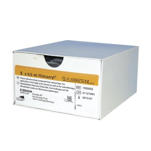 HISTOACRYL ADHESIVO TISULAR C/AZUL (0.5ML) CJ X 5 UND. — GenÃ©rico (ECT97458)