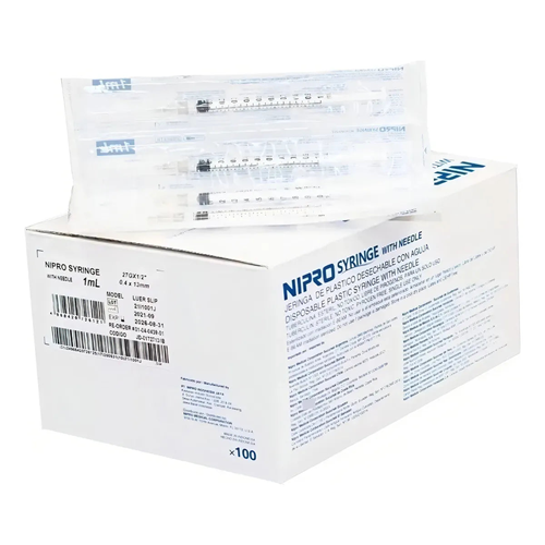 JERINGA 1ML.TUBERCULINA 27G X 1/2 CJ. X 100 — GenÃ©rico (ECT97463)