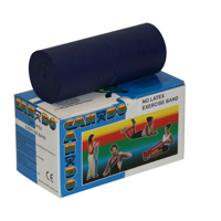 Banda elástica Cando® Libre de Latex Azul Resistencia Alta 5.48 mts — Cando (ECT97018)