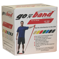 Bandas elásticas GoBand®  Roja Baja Resistencia 45.7 mts — Cando (ECT97021)