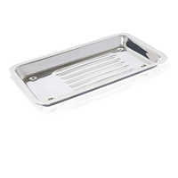 BANDEJA DE ACERO INOXIDABLE 20CM X10CM — ABAMED (ECT50167)