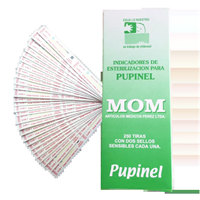 INDICADORES DE ESTERILIZACION PARA PUPINEL MOM VERDE CJ. X 250 TIRAS — Genérico (ECT97459)