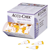 Lancetas Accu-Chek® Safe T Pro Uno 200 Un — Accu-chek (ECT97126)