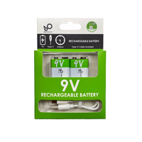 Pilas Recargable USB 9V (2und) — Genérico (ECT97148)