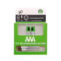 Pilas Recargable USB AAA — Genérico (ECT97147)