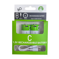 Pilas Recargables tipo C — Genérico (ECT97149)