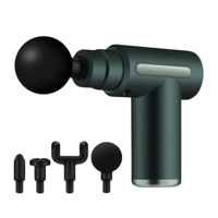 Pistola de Masajes Miofascial 4 Accesorios + 6 Velocidades — Genérico (ECT96769)