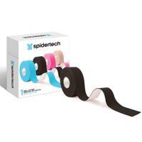 Tape Kinesiologico Spidertech Negro (Rollo 31,5 mts) — SPIDERTECH (ECT97046)