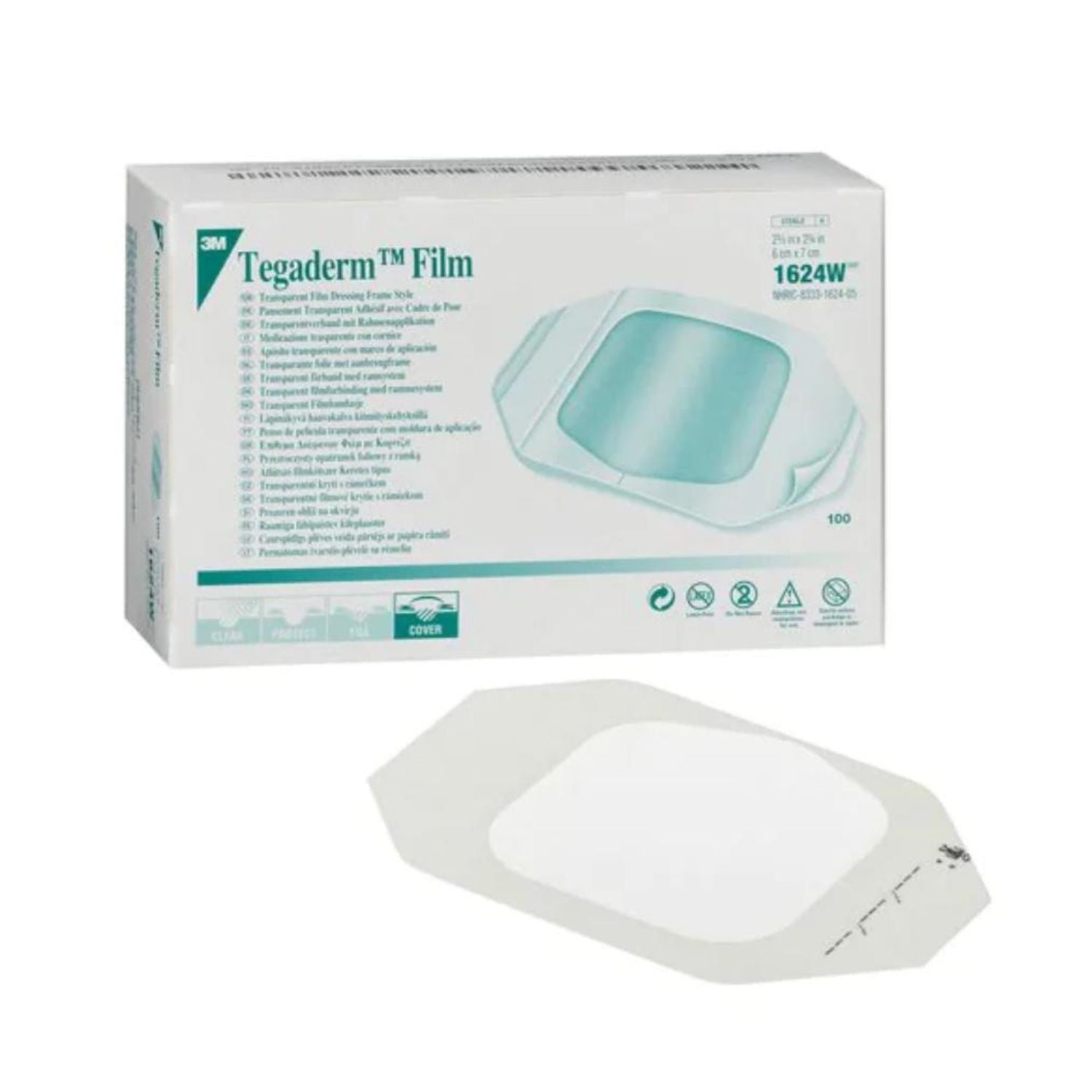 Tegaderm 3M 6 Cm X 7Cm 1624W - caja 100 un. — 3M (ECT97234)