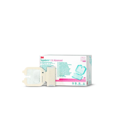 TEGADERM 3M I.V. AVANZADO CATETER PEDIATRICO 3,8 CM X 4,5 CM 1680 CADA CAJA CONTIENE 100 U. — Genérico (ECT97240)