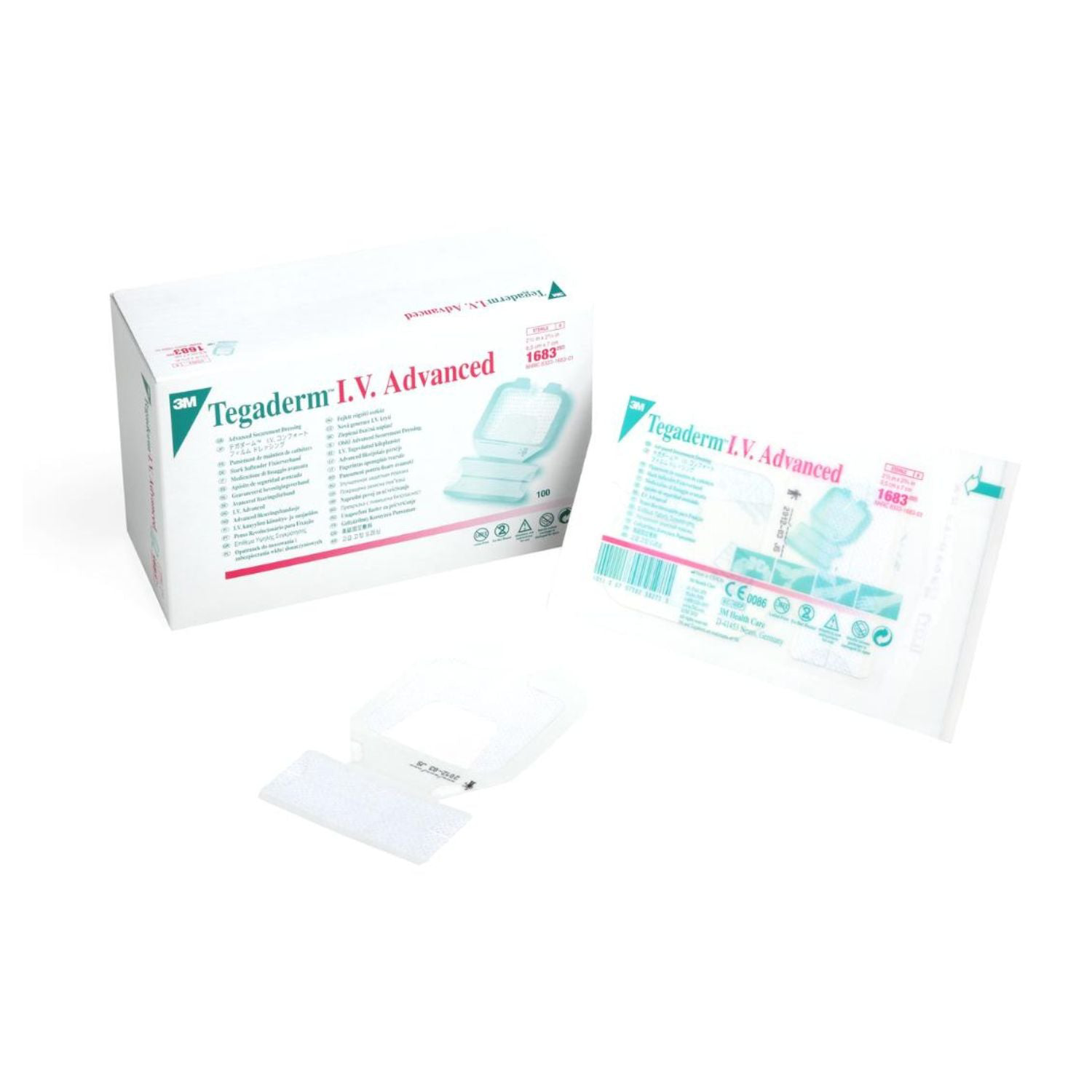 Tegaderm 3M I.V. Avanzado Cateter Periferico 6,5 Cm X 7 Cm 1683 caja 100 unids. — 3M® (ECT97244)