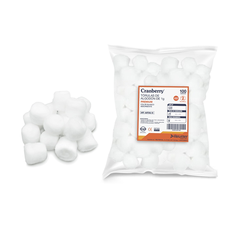 TORULA DE ALGODON 3,5GR GRANEL BOLSA X100 UNIDADE — REUTTER (ECT51369)