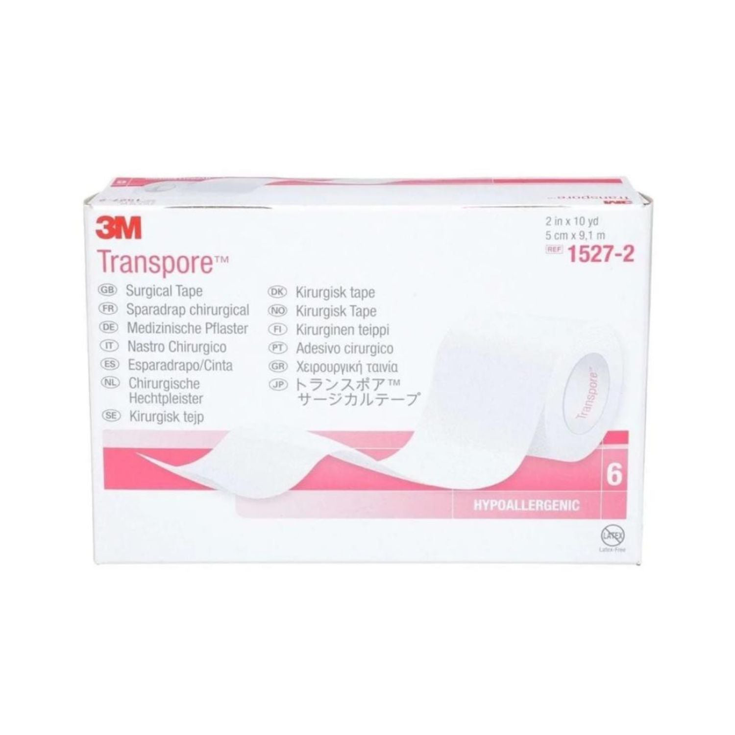 Transpore 3M 5,0 Cm X 9,1 M 1527-2 x 6 unidades — 3M® (ECT97226)