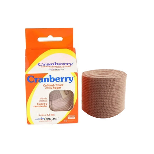 VENDA ELAST. 5 CM X 4.5 M CRAMBERRY CJ. X 1 UND. — GenÃ©rico (ECT97495)